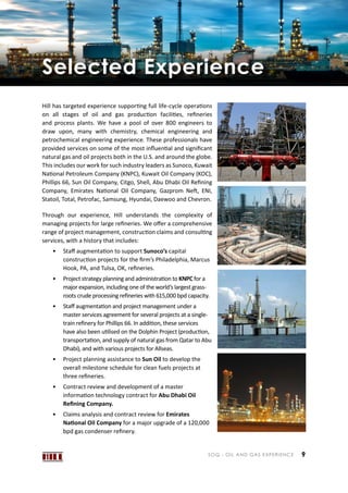 Soq Engineering Hill International Oil and Gas Statement of Qualifications - Jan2016 | PDF