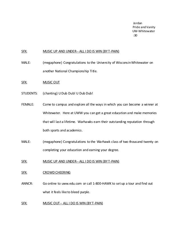 sample work radio ad ww radio ad sample