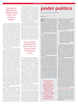 Estado de Direito n. 38 5 
Formação para o 
Como professor de Direito Constitucional 
desde o ano de 1985, quando iniciei minha 
carreira no Magistério Jurídico como profes-sor 
desta matéria na Faculdade de Direito da 
Unisinos e depois prossegui nesta carreira nas 
Faculdades de Direito da UFRGS e PUCRS 
onde leciono até hoje, posso dizer que se a 
constituição de 1988, seguindo o modelo das 
constituições de 1891 e da constituição de 
1946, permitiu num momento da vida polí-tica 
do país o impeachment de Collor, hoje, 
na configuração atual do país e sua política 
vigente, pode-se considerar que o processo 
de Impeachment é um instituto “para inglês 
ver” ou um “instituto da carochinha”. Ex-plico. 
A Constituição de 1988 é irmã gêmea 
da constituição de 1946 e assim egressa de 
regime de força ditatorial como aquela ou-tra. 
Assim, como a constituição de 1946, os 
poderes do Executivo foram divididos com 
o Congresso Nacional. 
O Executivo não tem governabilidade 
sem a aquiescência do Congresso, sem a 
colaboração de uma maioria, seja ela a da 
maioria de seu próprio partido, seja ela uma 
maioria urdida através de coligações, seja ela 
uma maioria “construída através da fraude” 
como a do mensalão recentemente julgado 
pelo STF, onde se compravam mediante me-sadas 
distribuídas com parcimônia, os votos 
dos parlamentares acusados e condenados. 
A Constituição de 1988, diferentemente da 
constituição de 1946, para o bem, para atin-gir 
maior consenso, maior legitimidade, nos 
governos, instituiu o voto de ballottage, ou 
duplo turno francês. No pleito em que um 
dos candidatos não obtiver a maioria absoluta 
dos votos então é aberto um segundo turno 
para que assim os partidos, através de coli-gações 
e frentes, possam concorrer e obter, 
neste segundo turno, a condição de gover-nabilidade 
essencial, na visão do legislador 
constituinte. Se isto veio para o bem, no 
entanto, para o mal, este procedimento cau-sou 
a morte das ideologias e dos programas 
partidários pois o processo foi derretendo 
substancial e materialmente os partidos trans-formando- 
os em duas frentes parlamentares, 
geleias fisiológicas que buscam ministérios, 
secretarias, cargos, emendas, etc e que estão 
ou na situação ou na oposição, reeditando o 
sistema americano, de republicanos e demo-cratas 
ou a velha fórmula da ditadura militar: 
ARENA e PMDB. 
O maniqueísmo político brasileiro é 
ponteado entre os antagonistas PT e PSDB 
sendo que a governabilidade dada a um ou 
outro dos contendores vencedores, tradicio-nalmente, 
no modelo de 88 é fornecida pelo 
PMDB, que nunca tem candidato a Presidente 
mas, no entanto, fornece a governabilidade 
e estabilidade do sistema. Assim é que no 
Congresso, seja na Câmara ou no Senado, 
seus respectivos presidentes, pertencem a esta 
maioria monolítica que dá governabilidade ao 
Executivo. A Constituição de 1988 instituiu 
uma verdadeira “simbiose osmótica” entre o 
Executivo e o Legislativo. 
Assim, quando o cidadão abre um pro-cesso 
de impeachment, contra a autoridade 
imputada, assina a petição, reconhece a firma, 
como manda a lei e a praxe, junta certidão de 
direitos políticos eleitorais e envia a petição 
para à Câmara ou o Senado, conforme seja a 
autoridade imputada, quem recebe esta peti-ção, 
numa casa ou noutra é exatamente o líder 
desta maioria inconteste e que, pela prática 
descabida atual, arquiva o feito mediante um 
despacho descarado e sem qualquer funda-mento 
jurídico. Esta é a prática do processo 
de impeachment. O arquivamento. 
As maiorias aboletadas no poder transfor-maram- 
se numa verdadeira ditadura civil de 
uma PARTIDOCRACIA chamada DEMOKRA-TURA. 
Karl Loewstein, no seu Tratado de 
Direito Constitucional, já havia descrito o 
processo interativo entre o fenômeno de dis-solução 
partidária e a tripartição do poder. 
Da mesma forma, o professor e Doutor Giusti 
Tavares, na sua tese de doutorado, os Sistemas 
Políticos Partidários, também aborda, da mes-ma 
forma, este processo interativo dissolutivo 
repetindo, ambos teóricos, as apreensões 
manifestadas já pelo constitucionalista francês 
Henry Lefévre em seu PrincipesConstitucio-nels, 
quando fala da ficção da separação dos 
poderes quando o sistema é unipartidário. 
Nosso sistema partidário, formalmente, é 
pluripartidário mas pela instituição desmedida 
das coligações, este fenômeno dissolveu e mes-clou 
os seus interesses numa teia de tal forma 
que através de sua dissolvência impossibilita 
a controle da Administração e dos Poderes 
Públicos pois tornando inócuo o processo de 
impeachment. Esta assertiva assaz verdadei-ra 
no Brasil de hoje faz renascer a pergunta 
eterna formulada por Norberto Bobbio: Quem 
controla os controladores?! No Brasil de hoje 
com o sistema partidário atual kafkaniano, 
ninguém pois o Processo de Impeachment é 
totalmente ineficaz e inócuo para produzir os 
efeitos para os quais foi criado. O que fazer 
para modificar tudo?! Uma reforma partidária 
radical que não permitisse a reeleição dos polí-ticos 
terminando com o profissionalismo desta 
função eminentemente política. Financiamen-to 
público com proibição de financiamento 
privado pois ninguém dá alguma coisa sem 
pensar em receber de volta. 
O sistema atual é profundamente corrupto 
e leva fatalmente à corrupção como provam 
os constantes escândalos que temos vivido. 
Assim, constituinte já, mas com representan-tes 
da cidadania e não da atual partidocracia. 
* É professor de Direito Constitucional, Ciência 
Política e História do Direito na PUC/RS; é professor 
de Teoria Geral do Direito, Direito das Obrigações, 
Direito Agrário e Instituições de Direito, na Faculdade 
de Direito da UFRGS. Escritor com vários livros 
publicados na área de direito constitucional, integração 
americana, ciência política e poesia. Conferencista 
e escritor, membro da Academia Rio-Grandense de 
Letras, tem percorrido o estado fazendo conferências. 
A Constituição de 
1988 instituiu uma 
verdadeira “simbiose 
osmótica” entre 
o Executivo e o 
Legislativo 
Quem controla os 
controladores?! No 
Brasil de hoje com o 
sistema partidário 
atual kafkaniano, 
ninguém 
poder político 
Djalma Pinto* 
O poder político, além de ser o mais 
relevante e sedutor na sociedade, é 
o que oferece maior dificuldade para 
o seu exercício. Isso porque não há, de um 
modo geral, preocupação com a formação 
dos cidadãos que nele buscam investidura. 
Vaidade, insensibilidade, populismo, fisio-logismo, 
patrimonialismo, autoritarismo e 
arrogância são, entre outros fatores, aqueles 
que se apresentam como mais nocivos nos 
indivíduos que o exercem, aos quais cabe a 
condução do destino dos seus respectivos 
povos. 
A Constituição da República, no seu 
art. 205, afirma expressamente destinar-se 
a educação ao preparo da pessoa para 
o exercício da cidadania. Nesse preparo, 
além do saber técnico, deve haver o apri-moramento 
da pessoa para investidura no 
mandato eletivo. Regras básicas necessitam 
ser assimiladas por todos para que, ao se 
tornarem governantes, não se transformem 
em tiranos, nem se mostrem nocivos à po-pulação. 
A compreensão de que o exercício 
da função pública tem por finalidade, exclu-sivamente, 
servir à população, preservar a 
supremacia do interesse coletivo, mantendo 
permanente respeito ao patrimônio público, 
é fundamental para a consolidação de uma 
espécie de “blindagem” para que os futuros 
governantes não atuem como predadores da 
Administração. 
O aumento da corrupção, as ações com 
desvio de finalidade e o desapreço pela 
meritocracia decorrem da própria incompre-ensão 
da finalidade do mandato eletivo. É, 
por igual, fruto de educação deficitária que 
não estimula o cultivo da solidariedade e da 
justiça como valores essenciais para conter 
a corrupção e a violação do direito alheio. 
As gerações costumam se inspirar nos 
seus governantes. A atuação destes, mar-cada 
por ações ilícitas sem reação eficaz do 
aparato repressor do Estado, acaba fazendo 
escola, sedimentando uma cultura distorcida 
que visualiza o poder pela ótica do bolso 
ou do interesse particular daqueles que o 
exercem. O grande desafio, nesse ambiente 
marcado pela desigualdade e pela pobreza, 
é formar as futuras gerações, estimulando 
seus integrantes ao cultivo dos valores do 
pluralismo, da liberdade de expressão, da 
tolerância, da busca de eficiência e da cor-reta 
aplicação do dinheiro público. 
Na carta em que formalizou sua renún-cia 
à condição de Chefe supremo da Igreja 
Católica, o Papa Bento XVI trouxe à tona a 
necessidade de uma permanente autocrítica 
por parte daqueles que pretendem exercer 
ou exercem o poder para não provocarem 
danos aos seus liderados: 
“no mundo de hoje, sujeito a rápidas 
transformações e sacudido por questões 
de grande relevo para a vida da fé, para 
conduzir a barca de São Pedro e anunciar 
o Evangelho, é necessário também o vigor 
tanto do corpo como do espírito, vigor 
que, nos últimos meses, diminuiu em mim 
de tal forma que eis de reconhecer minha 
incapacidade para exercer bem o ministé-rio 
que me foi encomendado.” 
Hugo Chaves, ao morrer com menos de 
sessenta anos de idade, deixou claro que sua 
preocupação se restringia à permanência no 
poder. A Constituição produzida sob sua li-derança 
sequer deliberou de forma razoável 
sobre sua sucessão. Não previu a investidura 
do vice no caso de vacância do cargo de 
Presidente. Não lhe passava pela mente que 
todo poder é efêmero, que todos os gover-nantes 
passarão, necessitando a sociedade 
de regras estáveis para disciplinamento de 
sua alternância. 
Norberto Bobbio confidenciara a decep-ção 
com sua geração pela incapacidade em 
formar bons governantes. Realmente, não 
é tarefa fácil. Entretanto, a conscientização, 
a partir da infância, sobre a importância 
dos valores essenciais à boa convivência 
pode estimular o surgimento de lideranças 
menos nocivas e com mais preocupação em 
relação ao interesse coletivo. Aliás, o surto 
crescente de corrupção e violência no País 
expõe a fragilidade do modelo educacional. 
Não há efetiva preocupação com a propa-gação 
do saber e dos valores na escola do 
primeiro grau. A opção é pela construção de 
penitenciárias e pelo aumento do aparato 
repressor do Estado, sem percepção de que 
isso é insuficiente para a convivência social 
sem violência. É imperioso compreender 
que, para a efetividade do Direito, há ne-cessidade 
da boa formação dos indivíduos 
para o cumprimento espontâneo de suas 
regras. Sem isso, a espantosa predisposição 
para sua violação suprime-lhe a eficácia, em 
decorrência do número espantoso e sempre 
crescente dos seus violadores. 
*Ex-Procurador da Fazenda Nacional, ex- 
Procurador Geral do Estado do Ceará, professor 
de Direito Eleitoral da Fundação Escola Superior 
de Advocacia do Estado do Ceará – FESAC, ex- 
Professor de Direito Tributário da Universidade 
de Fortaleza, autor, entre outras, das obras de 
Direito Eleitoral, Improbidade Administrativa e 
Responsabilidade Fiscal, A Cidade da Juventude, 
Elegibilidade no Direito Brasileiro e Marketing, 
Política e Sociedade. 
O aumento da 
corrupção, as 
ações com desvio 
de finalidade e o 
desapreço pela 
meritocracia 
decorrem da própria 
incompreensão 
da finalidade do 
mandato eletivo 
 