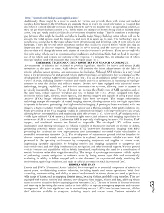 Robotics in Disaster Response: Enhancing Search and Rescue Operations ...