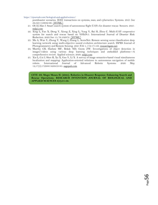 Robotics in Disaster Response: Enhancing Search and Rescue Operations ...