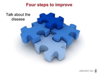 Four steps to improve Talk about the disease 