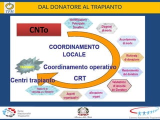 CNTo
DAL DONATORE AL TRAPIANTO
 