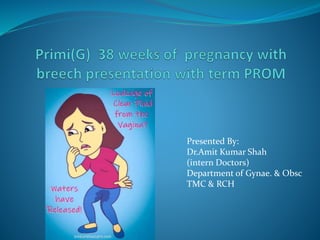 Presented By:
Dr.Amit Kumar Shah
(intern Doctors)
Department of Gynae. & Obsc
TMC & RCH
 