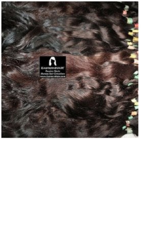 very deep brown color, coarse human hair!