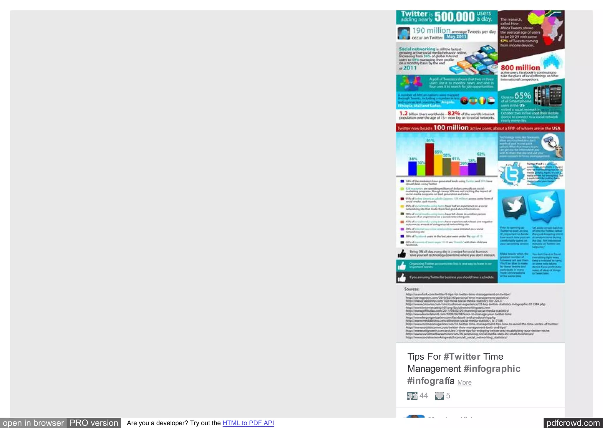 pdfcrowd.comopen in browser PRO version Are you a developer? Try out the HTML to PDF API
Tips For #Twitter Time
Management #infographic
#infografía More
44 5
Montse Ubiergo
 