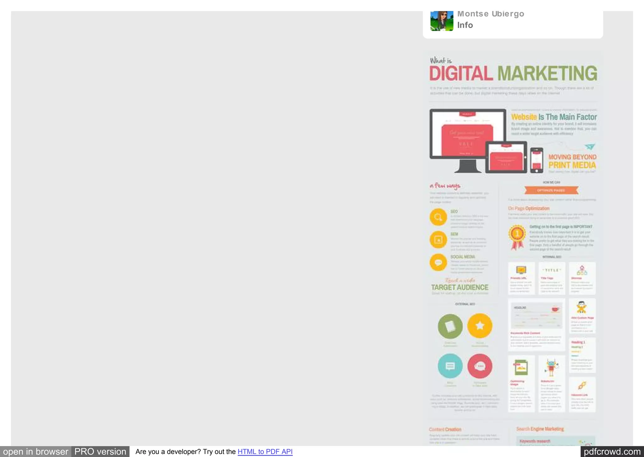 pdfcrowd.comopen in browser PRO version Are you a developer? Try out the HTML to PDF API
Montse Ubiergo
Info
Twit
Con
Twitt
Cont
Dust
 
