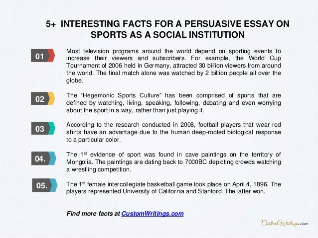sport persuasive essay ideas