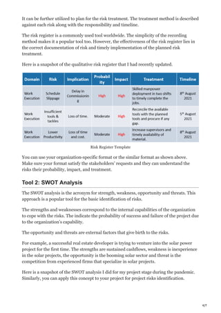 5 Project Risk Identification Tools I Use & How You Can Use Them Too | PDF