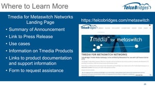 Tmedia for Metaswitch - an FAQ Session | PPTX | Computer Networking ...