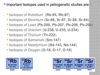 Major, Trace Elements and Isotopic Composition in Petrogenesis ...