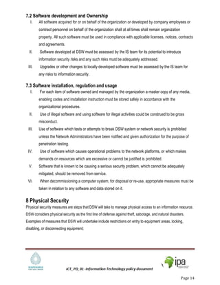 Information Technology policy | PDF