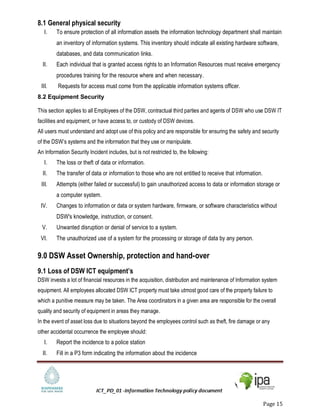 Information Technology policy | PDF