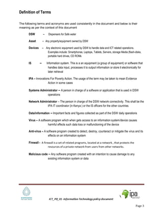 Information Technology policy | PDF