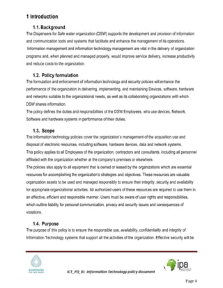 Information Technology policy | PDF
