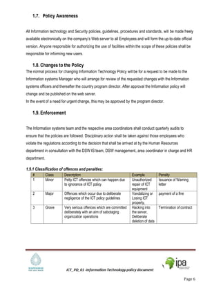 Information Technology policy | PDF
