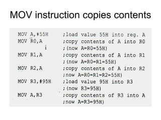MOV instruction copies contents
 