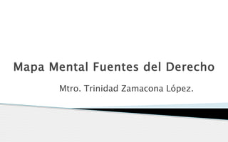 Mapa Mental Fuentes del Derecho
Mtro. Trinidad Zamacona López.
 