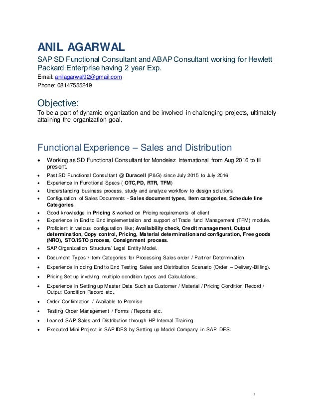 setting up resume