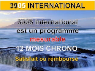 12 MOIS CHRONO
Satisfait ou remboursé
 