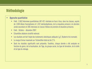 Les jeunes et Internet - Etudes CRIOC - Belgique Juin 2008