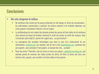Les jeunes et Internet - Etudes CRIOC - Belgique Juin 2008