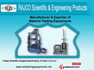 Manufacturer & Exporter of
Material Testing Equipments
 