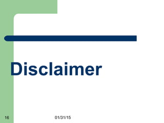 01/31/1516
Disclaimer
 