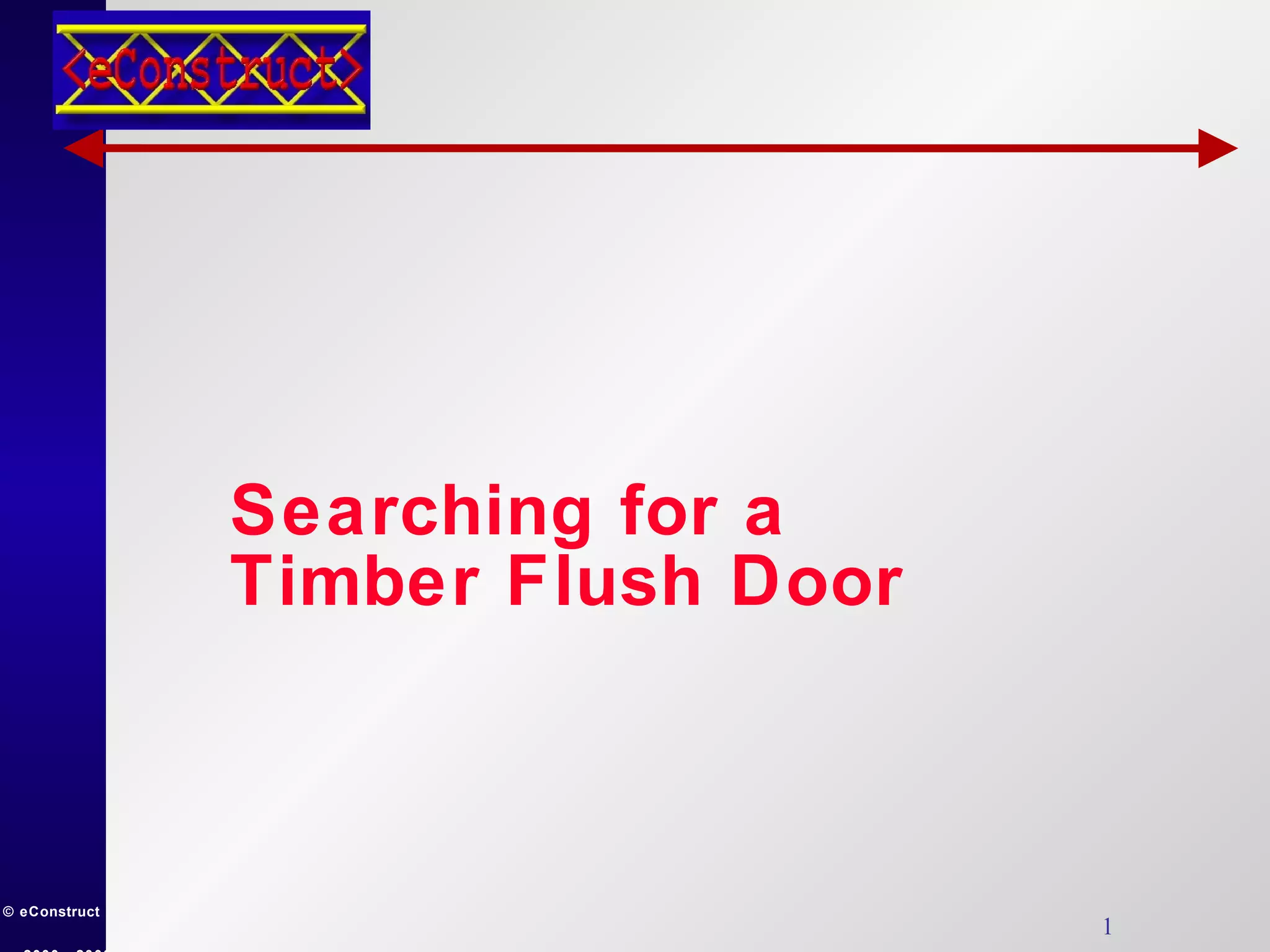 Searching for a Timber Flush Door