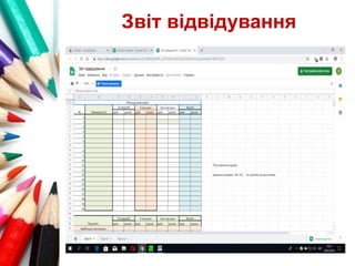 Звіт відвідування
 