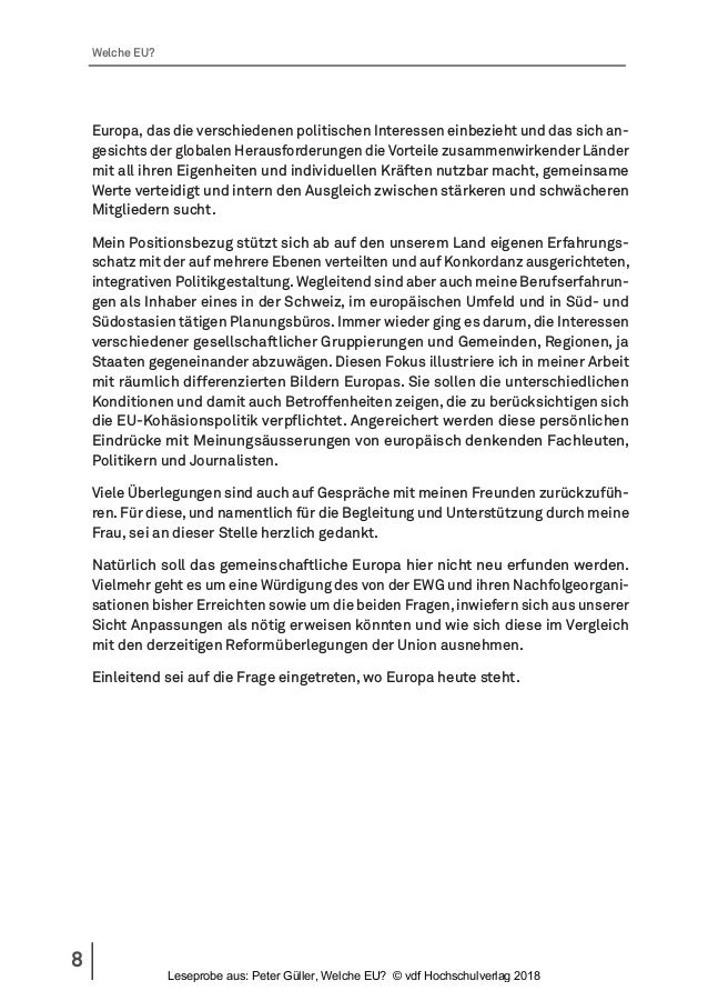 Welche Eu Vielfalt In Der Gemeinschaft Aus Schweizer Sicht Leseprob