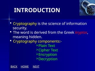 encryption and decryption ,and its types | PPTX