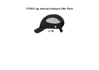 VOSS Cap schwarz/schwarz 10er Pack
 