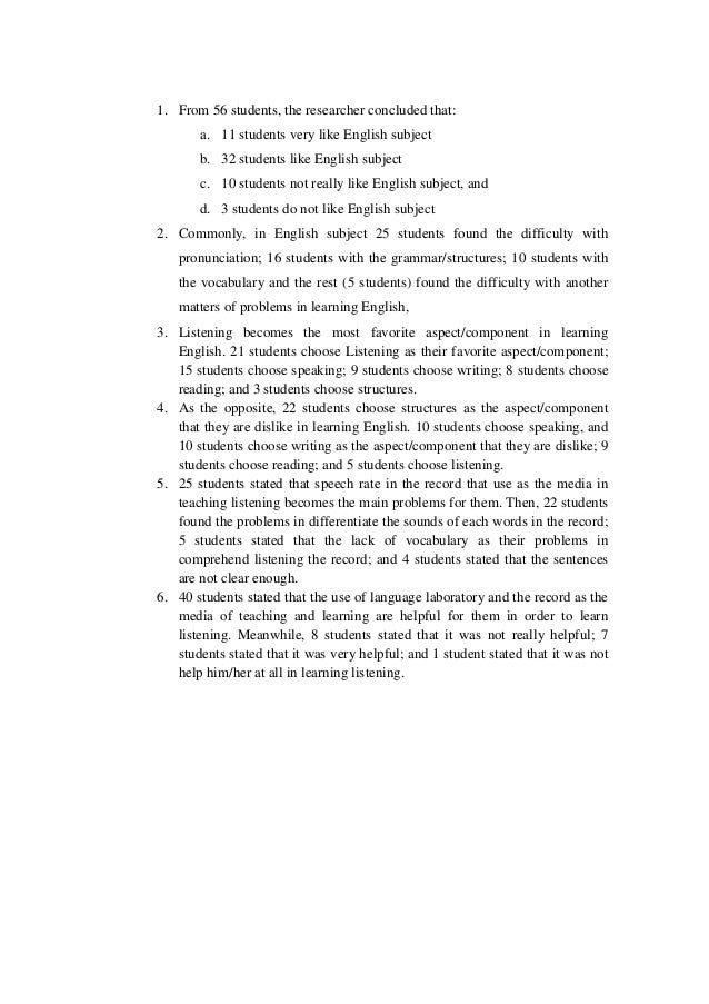 Dissertation of english pronunciation problems