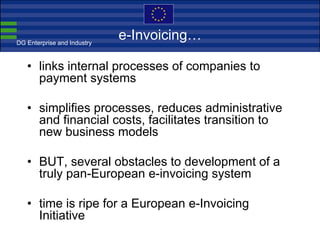CEN ISSS workshop e-invoicing Ca Brussels 19 June 2008 Without Notes[1][1]