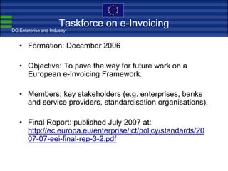 CEN ISSS workshop e-invoicing Ca Brussels 19 June 2008 Without Notes[1][1]