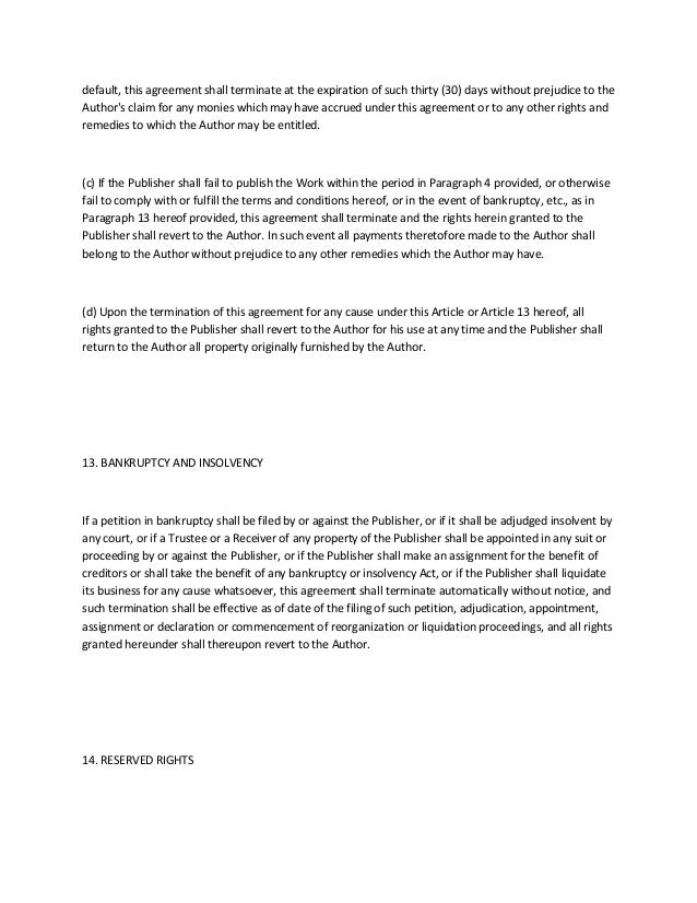 termination agreement letter