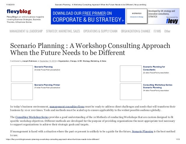 External consultant report example picture