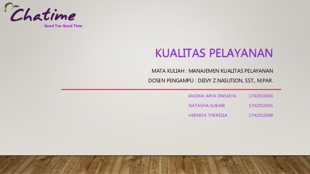 Kuaitas Pelayanan Chatime