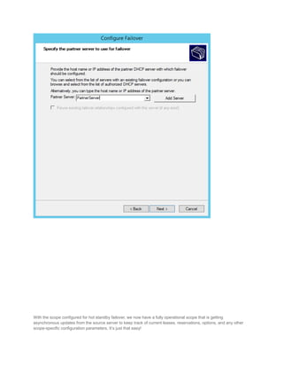 Install and Configure DHCP role on Windows Server 2012 | PDF