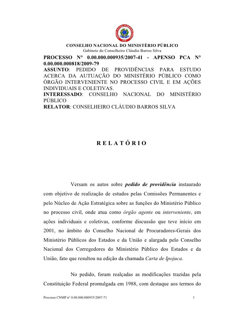 Racionalização da atuação do MP no cível
