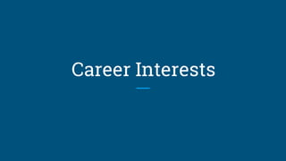 Career Interests
 