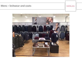Mens – knitwear and coats
 