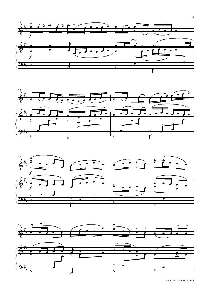 395828 Pachelbel Canon In D Violin I Piano