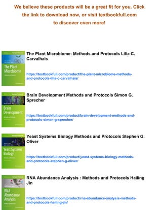 Microbiome Analysis Methods and Protocols Robert G. Beiko | PDF