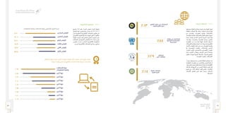 37 36
‫الـسـنـوي‬ ‫الـتـقـريـر‬
‫٧٣٤١هـ‬ - ‫٦٣٤١هـ‬
‫٥١٠٢م‬
‫اإللكترونية‬ ‫اجلاهزية‬ 	3-3-4
‫وتاريـخ‬ 252 ‫رقـم‬ ‫الـوزراء‬ ‫مجلـس‬ ‫لقـرار‬ ً‫حتقيقـا‬
‫التحـول‬ ‫آليـة‬ ‫وتعزيـز‬ ‫دعـم‬ ‫بشـأن‬ ‫هــ‬ 1431/7/16
‫ومـن‬ ‫احلكوميـة‬ ‫اإللكترونيـة‬ ‫التعاملات‬ ‫تطبيـق‬ ‫إلـى‬
‫اإللكتروني‬ ‫التحول‬ ‫يف‬ ‫رائدة‬ ‫الهيئـة‬ ‫تكـون‬ ‫أن‬ ‫منطلـق‬
‫الهيئـة‬ ‫حصلـت‬ ‫فقـد‬ ‫والعاملـي‬ ‫احمللـي‬ ‫الصعيـد‬ ‫علـى‬
‫التعامالت‬ ‫إلى‬ ‫التحـول‬ ‫قيـاس‬ ‫يف‬ %9٦.٤ ‫نسـبة‬ ‫علـى‬
‫مقاييـس‬ ‫حسـب‬ ‫السـادس‬ ‫اإللكترونيـة‬ ‫احلكوميـة‬
.)‫(يسـر‬ ‫اإللكترونيـة‬ ‫التعاملات‬ ‫برنامـج‬ ‫ومعاييـر‬
‫ـاع‬‫ط‬‫ق‬ ‫يف‬ ‫ـاركها‬‫ش‬‫ت‬ ‫ـي‬‫ت‬‫ال‬ ‫ـرى‬‫خ‬‫األ‬ ‫ـات‬‫ه‬‫باجل‬ ً‫ـة‬‫ن‬‫مقار‬ ‫األول‬ ‫ـب‬‫ي‬‫الترت‬ ‫ـى‬‫ل‬‫ع‬ ‫ـة‬‫ئ‬‫الهي‬ ‫ـت‬‫ل‬‫حص‬
:‫ـات‬‫ه‬‫ج‬ 9 ‫ـم‬‫ض‬‫ي‬ ‫ـذي‬‫ل‬‫وا‬ ‫ـة‬‫ي‬‫اإللكترون‬ ‫ـات‬‫م‬‫اخلد‬ ‫ـة‬‫ح‬‫إتا‬ ‫ـة‬‫ل‬‫مبرح‬ )‫ـات‬‫م‬‫(اخلد‬
‫الدولية‬ ‫املشاركات‬ 	2-3-4
‫وحمايتهـا‬ ‫اململكـة‬ ‫مصالـح‬ ‫تنميـة‬ ‫علـى‬ ‫الهيئـة‬ ‫تعمـل‬
‫املتعلقـة‬ ‫املجـاالت‬ ‫يف‬ ‫وذلـك‬ ‫الدوليـة؛‬ ‫السـاحة‬ ‫يف‬
‫مـع‬ ‫وتتواصـل‬ ‫املعلومـات؛‬ ‫وتقنيـة‬ ‫باالتصـاالت‬
‫املعلومـات‬ ‫وتقنيـة‬ ‫االتصـاالت‬ ‫قطـاع‬ ‫تنظيـم‬ ‫أجهـزة‬
‫زيـادة‬ ‫بهـدف‬ ‫األخـرى‬ ‫والـدول‬ ‫العربيـة‬ ‫الـدول‬ ‫يف‬
‫هـذا‬ ‫ويف‬ .‫واخلبـرات‬ ‫املعلومـات‬ ‫وتبـادل‬ ،‫التعـاون‬
‫املنظمـات‬ ‫مـن‬ ‫عـدد‬ ‫يف‬ ‫الهيئـة‬ ‫تشـارك‬ ‫السـياق؛‬
‫االتصـاالت‬ ‫بقطـاع‬ ‫الصلـة‬ ‫ذات‬ ‫والدوليـة‬ ‫اإلقليميـة‬
‫االحتاد‬ ‫املنظمات‬ ‫تلـك‬ ‫أبرز‬ ‫ومـن‬ .‫املعلومـات‬ ‫وتقنيـة‬
‫يف‬ ‫املتخصصـة‬ ‫واللجـان‬ ،‫لالتصـاالت‬ ‫الدولـي‬
،‫املتحـدة‬ ‫للأمم‬ ‫واالجتماعـي‬ ‫االقتصـادي‬ ‫املجلـس‬
‫لـدول‬ ‫التعـاون‬ ‫ومجلـس‬ ،‫العربيـة‬ ‫الـدول‬ ‫وجامعـة‬
‫تنظيـم‬ ‫لهيئـات‬ ‫العربيـة‬ ‫والشـبكة‬ ،‫العربيـة‬ ‫اخلليـج‬
.‫املعلومـات‬ ‫وتقنيـة‬ ‫االتصـاالت‬
،ً‫ا‬‫رئيسـ‬ ‫بوصفهـا‬ ‫عـدة‬ ‫مناصـب‬ ‫اململكـة‬ ‫وتشـغل‬ ‫هـذا‬
‫املنظمات‬ ‫مؤمتـرات‬ ‫مـن‬ ‫العديـد‬ ‫يف‬ ‫للرئيـس‬ ً‫ا‬‫نائبـ‬ ‫أو‬
.‫بهـا‬ ‫العمـل‬ ‫وفـرق‬ ‫واجتماعاتهـا‬ ‫والدوليـة‬ ‫اإلقليميـة‬
‫تلـك‬ ‫يف‬ ‫اإلسـهامات‬ ‫مـن‬ ‫العديـد‬ ‫اململكـة‬ ‫تقـدم‬ ‫كمـا‬
‫جميـع‬ ‫مـع‬ ‫اآلراء‬ ‫بتوافـق‬ ً‫ا‬‫كثيـر‬ ‫وتعنـى‬ .‫املنظمـات‬
‫األهـداف‬ ‫حتقيـق‬ ‫علـى‬ ‫منهـا‬ ً‫ا‬‫حرصـ‬ ‫الشـركاء؛‬
.‫املشـتركة‬
‫اﻹﺗﺼﺎﻻت‬ ‫ﻫﻴﺌﺔ‬
‫اﻟﻤﻌﻠﻮﻣﺎت‬ ‫وﺗﻘﻨﻴﺔ‬
‫أﺧﺮى‬ ‫ﺟﻬﺔ‬
‫أﺧﺮى‬ ‫ﺟﻬﺔ‬
‫أﺧﺮى‬ ‫ﺟﻬﺔ‬
‫أﺧﺮى‬ ‫ﺟﻬﺔ‬
‫أﺧﺮى‬ ‫ﺟﻬﺔ‬
‫أﺧﺮى‬ ‫ﺟﻬﺔ‬
‫أﺧﺮى‬ ‫ﺟﻬﺔ‬
‫أﺧﺮى‬ ‫ﺟﻬﺔ‬
٪ ٩٣
٪ ٨٧
٪ ٨٢
٪ ٦٦
٪ ٦٣
٪ ٥٣
٪ ٣٨
٪ ٢١
٪ ١٩
‫اﻟﺴﺎدس‬ ‫اﻟﻘﻴﺎس‬
‫اﻟﺨﺎﻣﺲ‬ ‫اﻟﻘﻴﺎس‬
‫اﻟﺮاﺑﻊ‬ ‫اﻟﻘﻴﺎس‬
‫اﻟﺜﺎﻟﺚ‬ ‫اﻟﻘﻴﺎس‬
‫اﻟﺜﺎﻧﻲ‬ ‫اﻟﻘﻴﺎس‬
‫اﻷول‬ ‫اﻟﻘﻴﺎس‬
٩٦.٤
٧٢٫٠٧
٧٢٫٧٠
٦٥٫٦٣
٦٥٫٩٢
٥٧٫٧٤
‫المعلومات‬ ‫وتقنية‬ ‫االتصاالت‬ ‫لهيئة‬ ‫االلكتروني‬ ‫التحول‬ ‫نسبة‬
‫وﻛﺎﻻت‬ ‫ﻓﻲ‬ ‫اﻻﺟﺘﻤﺎﻋﺎت‬
‫وﻟﺠﺎﻧﻬﺎ‬ ‫اﻟﻤﺘﺤﺪة‬ ‫اﻷﻣﻢ‬
‫اﻟﻤﺘﺨﺼﺼﺔ‬
‫اﺟﺘﻤﺎﻋﺎت‬
‫أﺧﺮى‬ ‫وﻓﻌﺎﻟﻴﺎت‬
‫ﺟﺎﻣﻌﺔ‬ ‫اﺟﺘﻤﺎﻋﺎت‬
‫اﻟﻌﺮﺑﻴﺔ‬ ‫اﻟﺪول‬
‫اﻟﺘﻌﺎون‬ ‫ﻣﺠﻠﺲ‬ ‫ﻓﻲ‬ ‫اﻻﺟﺘﻤﺎﻋﺎت‬
‫اﻟﻌﺮﺑﻴﺔ‬ ‫اﻟﺨﻠﻴﺞ‬ ‫ﻟﺪول‬٪١٣
٪٤٤
٪٢٩
٪١٤
 