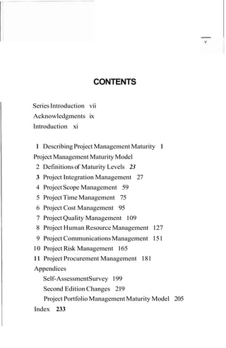 Project management maturity model second edition J. Kent Crawford | PDF