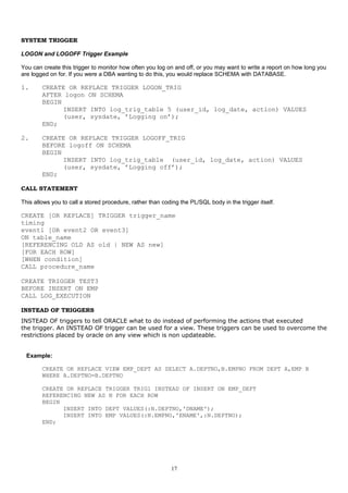 3963066 pl-sql-notes-only | DOC