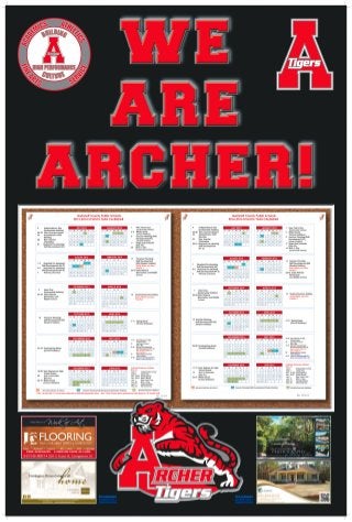 Archer High School Poster/School Calendar Proof