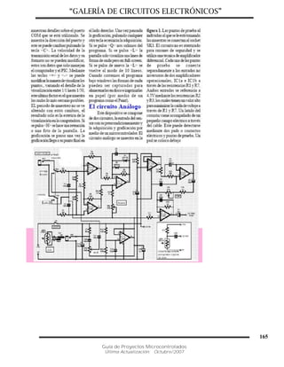 “GALERÍA DE CIRCUITOS ELECTRÓNICOS”
Guía de Proyectos Microcontrolados
Última Actualización: Octubre/2007
165
 